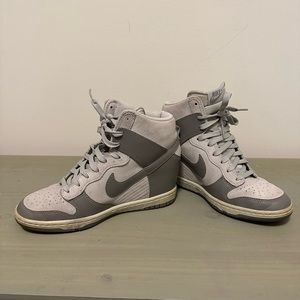 Nike Grey Wedge Sneakers